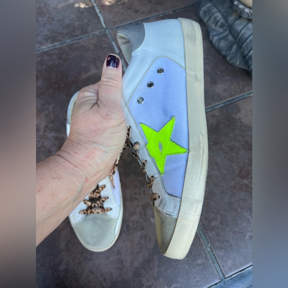 Golden Goose Superstar Authentic Skateboard Sneakers Leopard Laces 41 11 - Picture 7 of 14